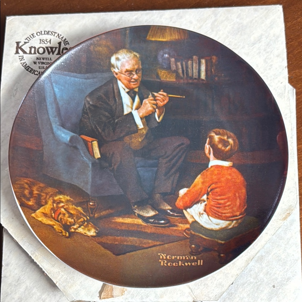 Knowles Norman Rockwell Collector's Plate - The Tycoon
